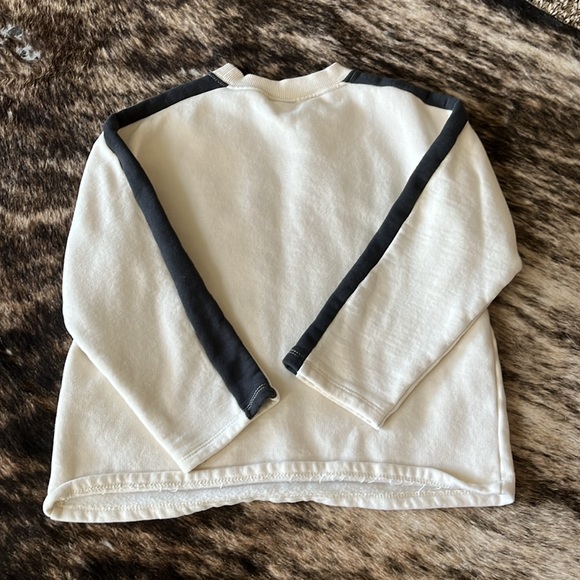 ZARA Kids “Bella” Cream Colored Crewneck Sweatshirt—SZ. 8 - Picture 3 of 3